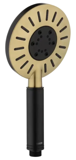 Tiger douchekop Splash Akcent handdouche waterbesparend 3 standen ø 12 cm zwart