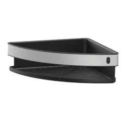 Tiger douchemand Cooper hoek 21 cm Zwart / RVS geborsteld