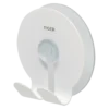 Tiger dubbele zuignap-haak Twin transparant/wit