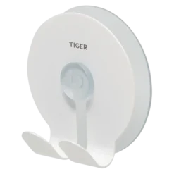 Tiger dubbele zuignap-haak Twin transparant/wit