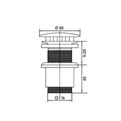 Tiger fonteinplug open in inox 5/4" Hot