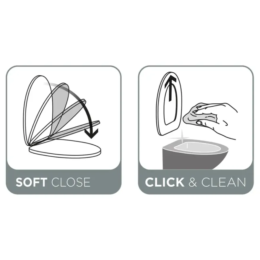 Tiger Mississippi wc bril wit met softclose en quick release