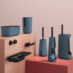 Tiger Opbergbox TESS met deksel blauw/zwart