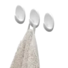 Tiger ophang haak Baseline Oval Large wit ABS set van 3