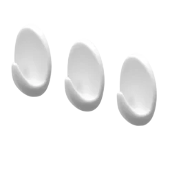 Tiger ophang haak Baseline Oval Large wit ABS set van 3