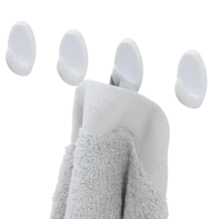Tiger ophang haak Baseline Oval medium wit ABS set van 4