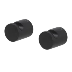Tiger ophang haak Bold set van 2 mat zwart RVS