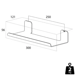 Tiger planchet Colar 30 cm RVS