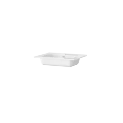 Tiger T-Line Oval inbouwwastafel 61 cm meubel wit