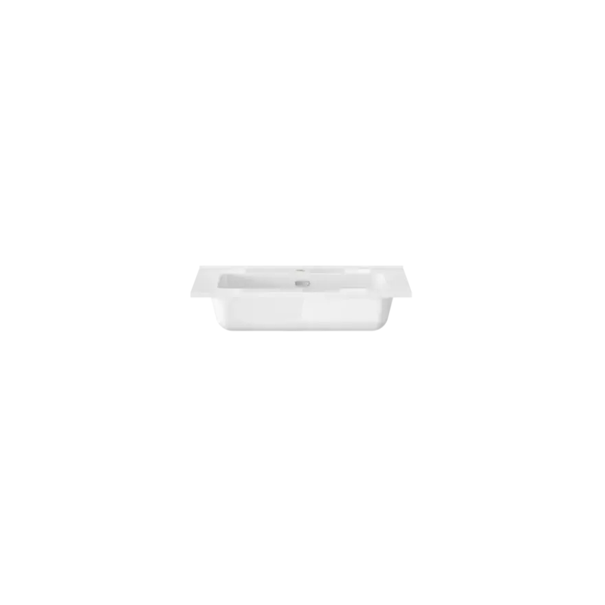 Tiger T-Line Oval inbouwwastafel 61 cm meubel wit