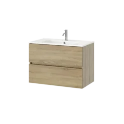 Tiger T-Line Quadro inbouwwastafel 81 cm meubel wit
