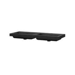 Tiger T-Line Quadro opbouwwastafel 120 cm mat zwart