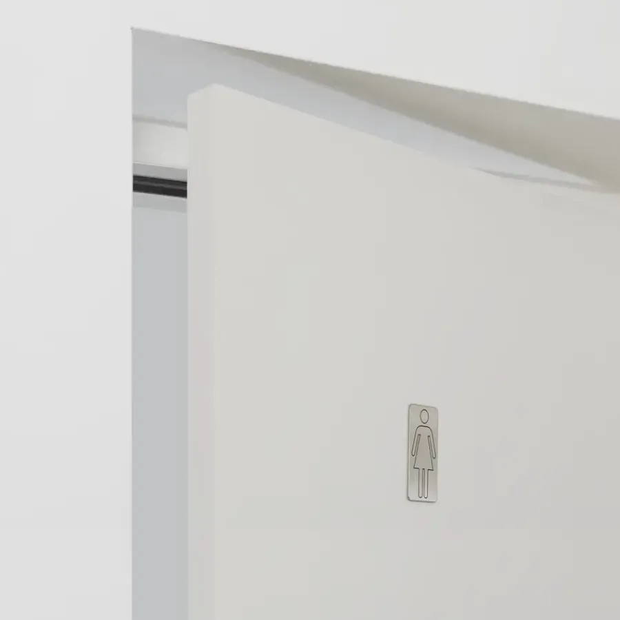 Tiger toilet bordjes man vrouw geborsteld RVS zelfklevend Hot