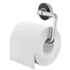 Tiger toiletrolhouder Cooper zonder klep RVS geborsteld / Zwart