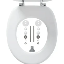 Tiger toiletzitting MDF Oregon wit