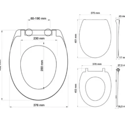 Tiger Ventura toiletbril softclose wit
