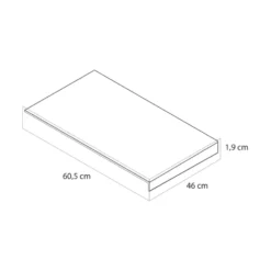 Tiger wastafelblad Nook mat wit 60,5 cm Hot