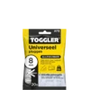 Toggler alligatorplug met flens AF8 8 mm 20 stuks