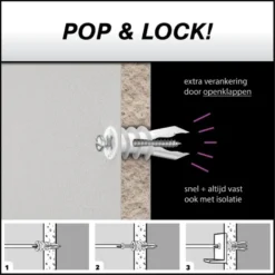 Toggler gipsplaatplug mini SPM 9.5-15 mm 20 stuks