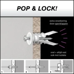 Toggler gipsplaatplug SP 9.5-15 mm 6 stuks