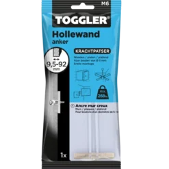 Toggler hollewandanker 9,5-92 mm M6