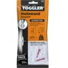 Toggler hollewandplug TA20 3-6 mm 20 stuks