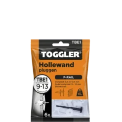 Toggler hollewandplug TBE6 9-13 mm 6 stuks