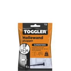 Toggler hollewandplug TD6 23-27 mm 6 stuks