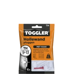 Toggler hollewandplug TH6 9-13 mm 6 stuks