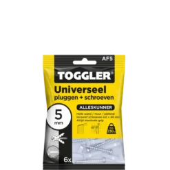 Toggler Universeelplug 5mm met schroef 6 st.