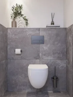 Geen Toilet achterwand spaanplaat 123 x 120 cm 18 mm vochtwerend Sale