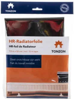 Tonzon radiatorfolie 7,5m bij 50cm Discount