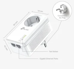 TP-Link Powerline TL-PA7027P 2 stuks (geen WIFI) Outlet