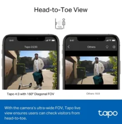 Tapo TP-Link D230S1 video deurbel met batterij Hot