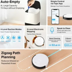 Tapo TP-Link Robotstofzuiger RV10 Plus met dweilfunctie Clearance