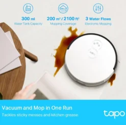 Tapo TP-Link Robotstofzuiger RV10 Plus met dweilfunctie Clearance