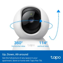 Tapo TP-Link TC71 beveiligingscamera voor binnen 2K 3MP bedraad Pan/Tilt
