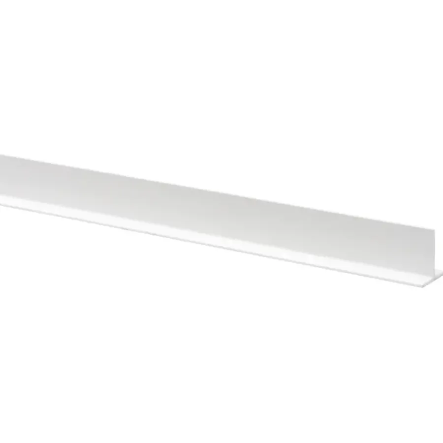 Geen T-profiel kunststof wit 18x18 mm lengte 260 cm Best