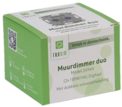 Tradim LED duo muurdimmer inclusief hotelschakeling 2494HH Hot