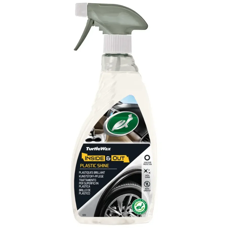Turtle Wax 54148 inside & out plastic shine 500ml Clearance