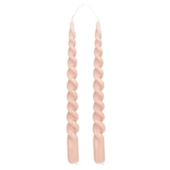 Twist dinerkaars roze 2 stuks - h29xd2,2cm