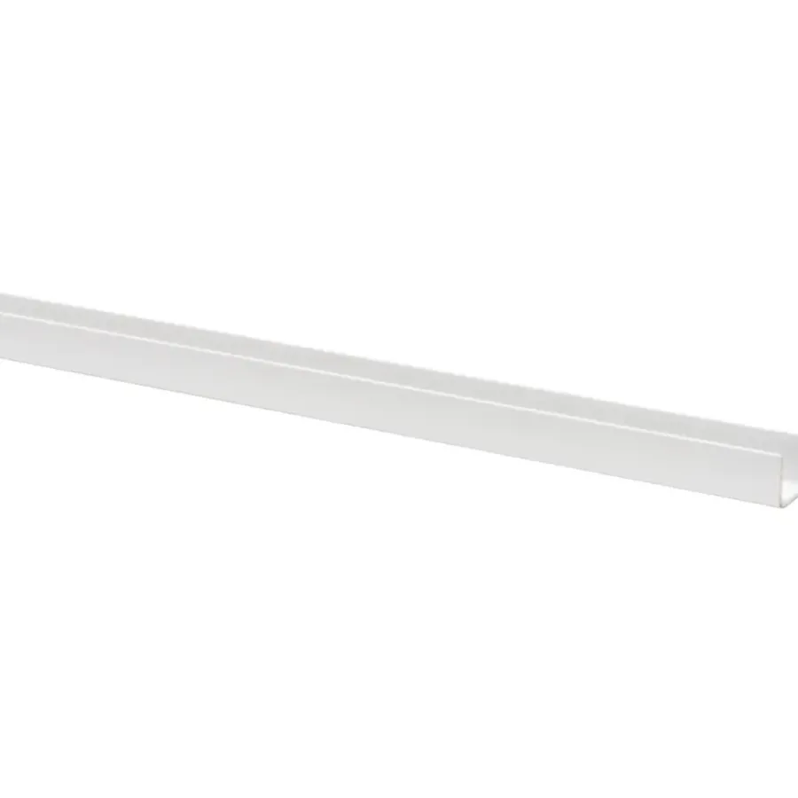 Geen U-profiel kunststof wit 10x13 mm lengte 260 cm Hot