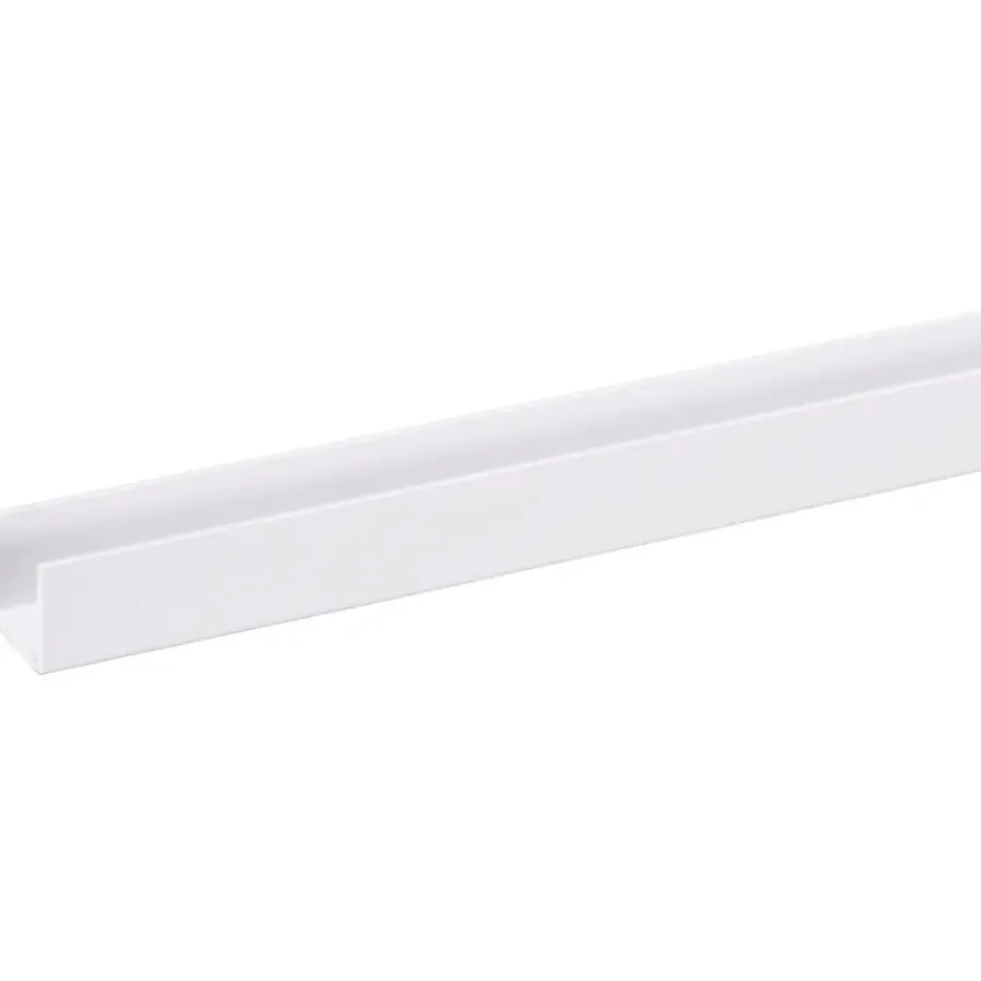 Geen U-profiel 2600 x 18mm wit Best