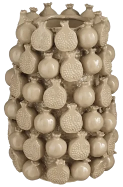 Vaas beige - h30xd24cm