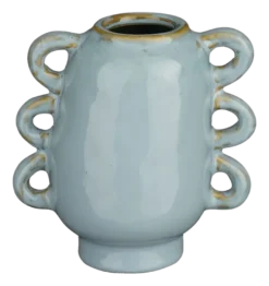 Vaas blauw - l12xb8xh12,3cm