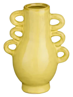 Vaas geel - l11,5xb8xh15,5cm