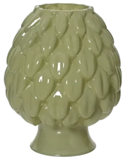Vaas glas groen h26,5cm