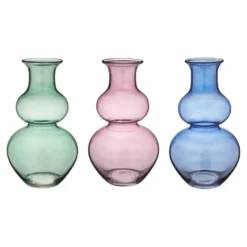 Vaas glas multicolor 22x22x40cm