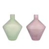 Vaas glas paars groen 17.5x17.5x23cm