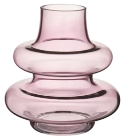 Vaas glas paars 20x20x20cm